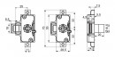LEHMANN Serrure trois points 750 25 mm droit-gauche