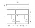 StrongIn organisateur a bijoux pour tiroir d'armoire largeur 800mm
