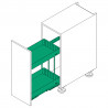 KES 002142 K-Line, panier latéral, 300mm, argenté