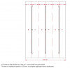TERNO renforts portes coulissantes 2248mm