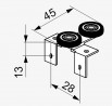 SEVROLL 10203 Comfort chariot supérieur 18mm - 2 pcs