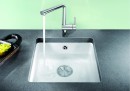 BLANCO 523727 évier Subline 375-U InFino manuél PuraPlus magnolia brillant