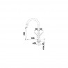 BLANCO 526653 Robinet Mida-S noir mat