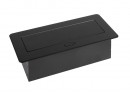 StrongPower prise électrique 2x 230V, Fr, 2x USB A+C, noir