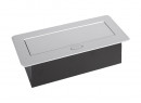 StrongPower prise électrique 2x 230V, Schuko, 2x USB A+C, argenté