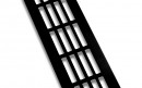 Grille de ventilation 80/600mm noir mat