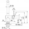 FRANKE robinet FN 6110.424 Active New kaschmir