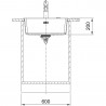 FRANKE Évier MRG 110-52 553x433mm cachemire