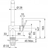 FRANKE Robinet FN 6100.424 Active New cachemire