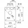 FRANKE évier MRG 610-37 RTL 410x510mm sahara
