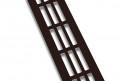 Grille de ventilation 60/400mm brun mat