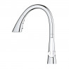 GROHE 30440000 Robinet SCALA C-débit avec douchette extractible 3 jets chrome