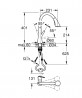 GROHE 30440000 Robinet SCALA C-débit avec douchette extractible 3 jets chrome