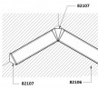 TL8 - Ensemble embouts (gauche + droite) + angle intérieur 90°