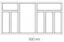 Buffet Classico Kristall softTouch 722x424mm noir