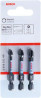 BOSCH 2608522491 Screwdriver bits Impact Control PH Power Bit, 3 pcs