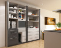 HAWA 27648 Concepta 25 porte coulissante ch. 300-750mm ht. 1250-1850mm