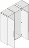 HAWA 27648 Concepta 25 porte coulissante ch. 300-750mm ht. 1250-1850mm