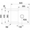 FRANKE ensemble T94Č OID 611-62 noir + FP 9000.031