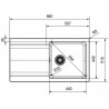 FRANKE ensemble T98Š OID 611 gris + FP 9000.031
