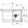 FRANKE ensemble T96Č OID 611-78 noir + FP 9000.031