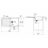 FRANKE Ensemble T108Č S2D 611-100 noir + FP 9000.031