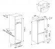 FRANKE Réfrigérateur combiné encastrable FCB 320 TNF NE F blanc