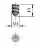 IF-Triade vis de blocage a pointe (cheville) M4x10