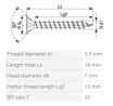 SPAX vis a bois 3,5x16mm tete fraisée TXS W 4C MH zinc noir