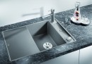 BLANCO 523200 Évier Axia III 45 S-F InFino avec excentrique Silgranit gris roche