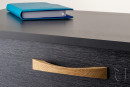 TULIP Handle Berga 128 oak lacquered+screws TULIP Handle Berga 128 oak lacquered+screws