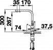 BLANCO 523129 Robinet Fontas II PVD steel BLANCO 523129 Robinet Fontas II PVD steel
