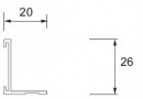 Sevroll 85262 équerre 2,7m argent (22/1)