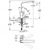 GROHE 31255000 Robinet Eurocube L-sans de sortie chrome