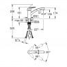 GROHE 30305DC1 Robinet Eurosmart extractible douche duale supersteel