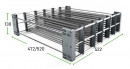 KES 005360 SpaceFlexx organisateur tiroirs profondeur 550mm