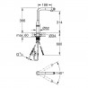 GROHE 30444AL0 Robinet ACCENT SmartControl tiroir coulissant L-sortie brosse Har