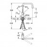 GROHE 30435DC0 Robinet VENTO bec en U avec aérateur extractible supersteel