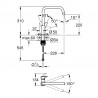 GROHE 30568000 Baterie Via bec U chrome