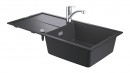GROHE 31884AP0 Ensemble K400 noir granit + Via chrome