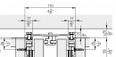 HAWA 23224 Concepta profil d'assemblage 110mm, 900mm