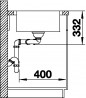 BLANCO 523039 Évier Lemis 8 IF sans excentrique inox brossé