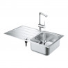 GROHE 31573SD1 ensemble K500 + Minta inox brossé