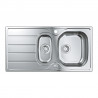 GROHE 31564SD1 évier K200 60-S 965 x 500mm acier inox brossé