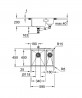 GROHE 31577SD1 évier K700U 60-S 585 x 440mm évier gauche inox brossé