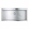 GROHE 31586SD1 Évier K800 120-S 1024 x 510mm acier inox brossé