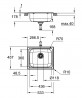 GROHE 31719SD0 évier K200 60-S 533 x 457mm acier inox brossé