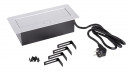 StrongPower Prise électrique 3x 230V, Schuko, argent