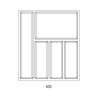 Buffet Sky 422x474mm blanc