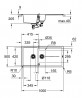 GROHE 31642AP0 Évier K400 60-C 1000 x 500mm granit noir